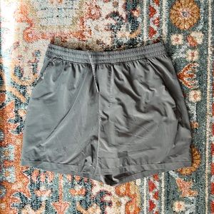 Lululemon Pacebreaker 5” Linerless Carbon Dust